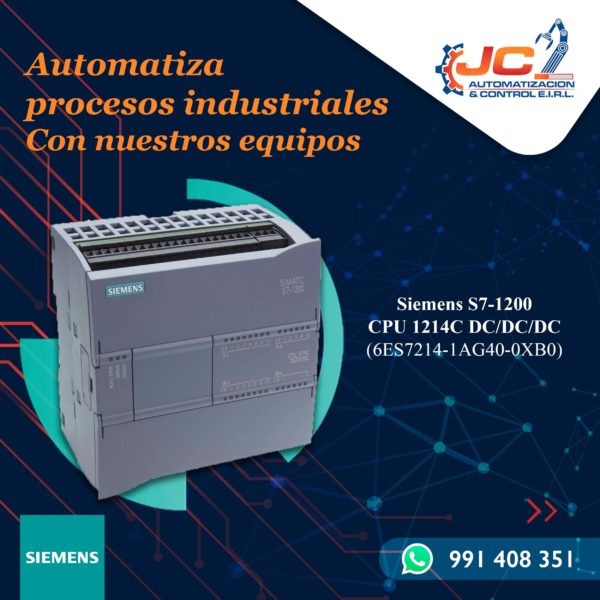 Siemens CPU 1214C - 6ES7214-1AG40-0XB0