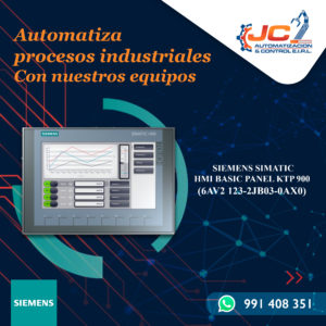Panel HMI Siemens KTP900 Basic PN - 6AV2123-2JB03-0AX0