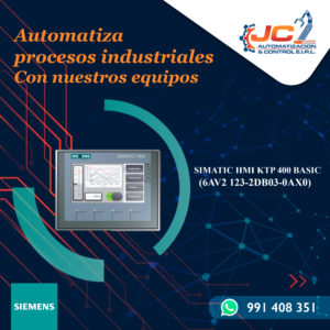Panel HMI Siemens KTP400 Basic PN - 6AV2123-2DB03-0AX0