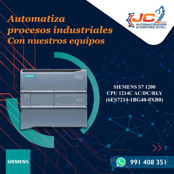 Siemens CPU 1214C - 6ES7214-1BG40-0XB0